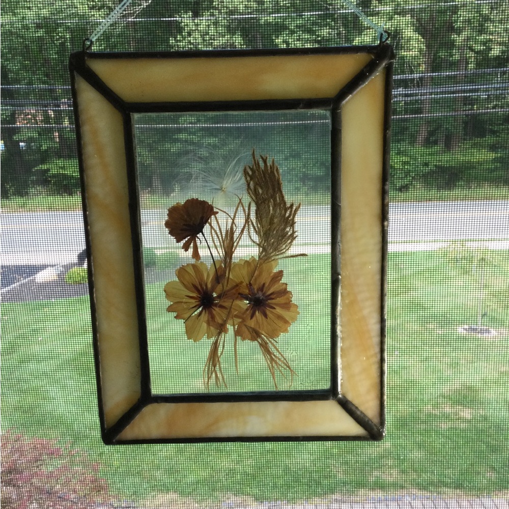 Stained Glass Pressed Flowers